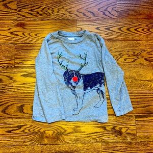 Crewcuts holiday long sleeve shirt, size 3T